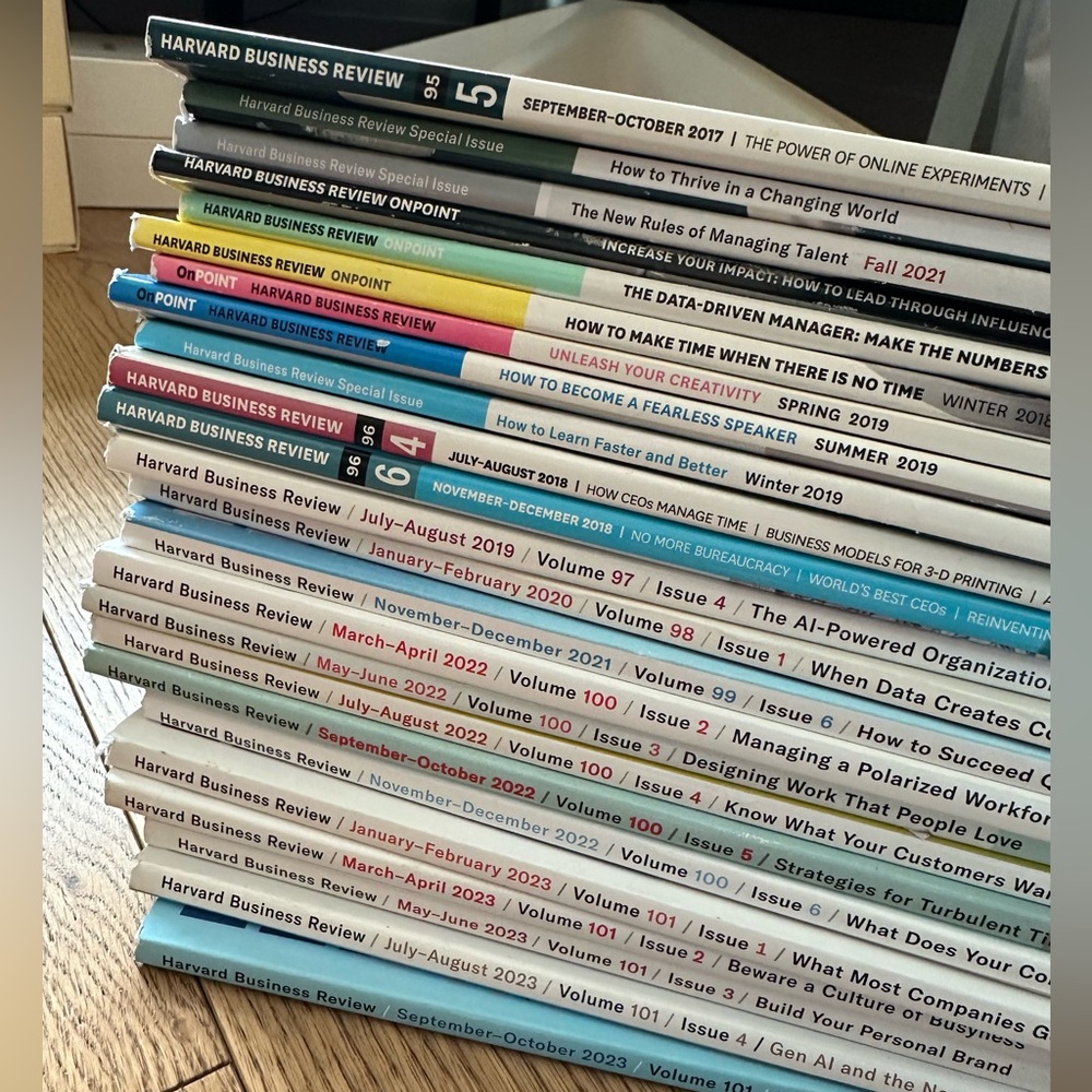 Harvard Business Review Magazine (past issues)